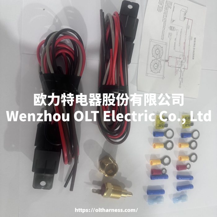 Dual Fan relay kit 185-175 ZOMOTORS Radiator electric cooling fan thermostat kit, Temperature sensor switch, 185 on, 175 off, 40 AMP Waterproof relay kit - Image 3